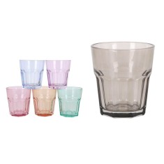 Set 6x Pahar din sticla colorata pentru apa sau whisky 300 ml