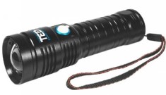 Lanterna Cu Acumulator Litiu TED L26650x1 Metal Led XPH50 ZOOM Inc.220V + Cablu Micro USB YM-123 / FS-001 T