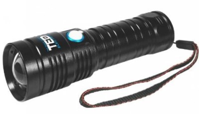 Lanterna Cu Acumulator Litiu TED L26650x1 Metal Led XPH50 ZOOM Inc.220V + Cablu Micro USB YM-123 / FS-001 T foto