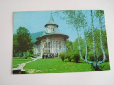 QW25 MS - Carte postala - tematica manastiri - vedere - Manastirea Voronet 2 foto