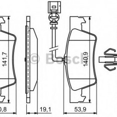 Set placute frana,frana disc VW TRANSPORTER V bus (7HB, 7HJ, 7EB, 7EJ, 7EF, 7EG, 7HF, 7EC) (2003 - 2016) BOSCH 0 986 494 309