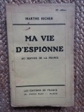 Ma vie d&#039;espionne au service de la France - Richter Marthe&lrm;