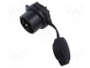 Conector circular soclu tată 4 pini 20A 500V IP67 drept LUTRONIC
