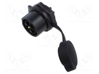 Conector circular soclu tată 4 pini 20A 500V IP67 drept LUTRONIC foto