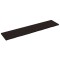 Blat de baie, maro inchis, 220x50x(2-4) cm, lemn masiv tratat