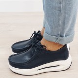 Cumpara ieftin Mocasini bleumarin din piele naturala WKS02 M7