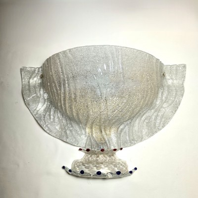 Aplică Art Deco, mare, sticlă Murano, Barovier i Toso, vintage foto