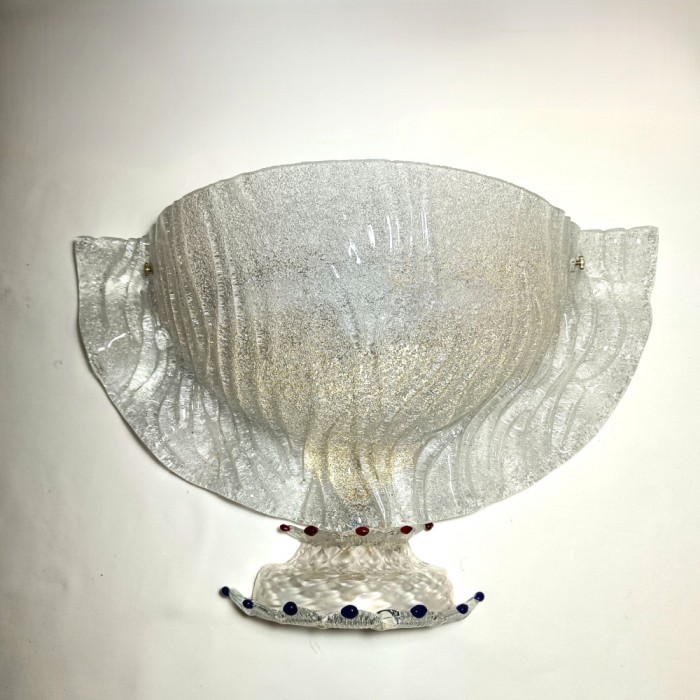 Aplică Art Deco, mare, sticlă Murano, Barovier i Toso, vintage