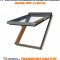 FAKRO FEREASTRA DE MANSARDA CU DUBLA ARTICULARE preSELECT STEJAR AURIU, MODEL PPP-V/GO U3,