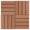 vidaXL Plăci podea &icirc;n relief WPC, 11 buc, 30x30 cm, 1 mp, maro deschis
