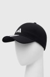 adidas Performance șapcă 3-Stripes AEROREADY culoarea negru, cu imprimeu IC6520