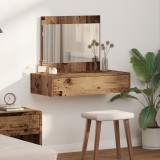 vidaXL Masă de toaletă suspendată, lemn vechi, 83x40x70 cm