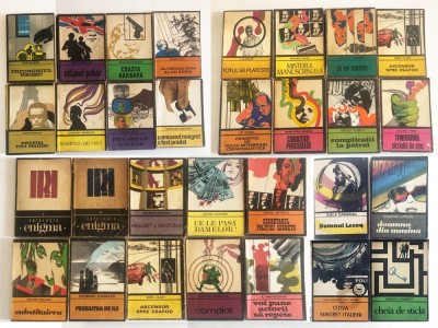 30 de carti din Colectia Enigma - ed. pt. Literatura Universala - Maigret, Triunghiul negru, Substituirea, Complot, Antologia Enigma vol 1 si 2, etc foto