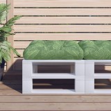 VidaXL Pernă de paleți, model frunze, 60x60x12 cm, textil