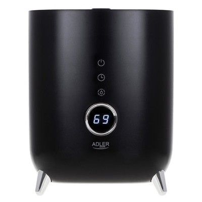 Umidificator de aer ultrasonic, 300 ml / h, afisaj LED, deconectare automata, rezervor de apa 4 l, negru, Adler AD7972B foto