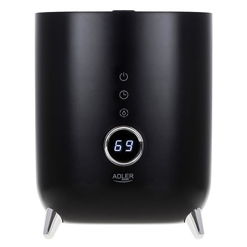 Umidificator de aer ultrasonic, 300 ml / h, afisaj LED, deconectare automata, rezervor de apa 4 l, negru, Adler AD7972B