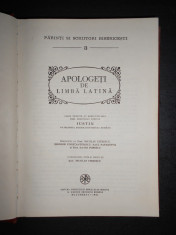 PARINTI SI SCRIITORI BISERICESTI NR. 3. APOLOGETI DE LIMBA LATINA (1981) foto