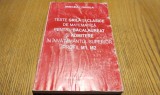 Teste Matematica Bacalaureat M1 M2 - Mircea Ganga 2003, 375 p. Grila si Probleme Clasic