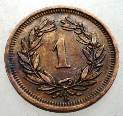 7.322 ELVETIA 1 RAPPEN 1934 B foto