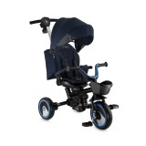 Tricicleta multifunctionala 3 in 1 cu scaun reversibil, momi ivi - navy blue