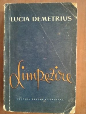 Limpezire- Lucia Demetrius foto