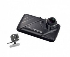 Camera Video Auto Dubla T658 T658 FullHD 12MP cu unghi de 170? si Carcasa Metalica foto