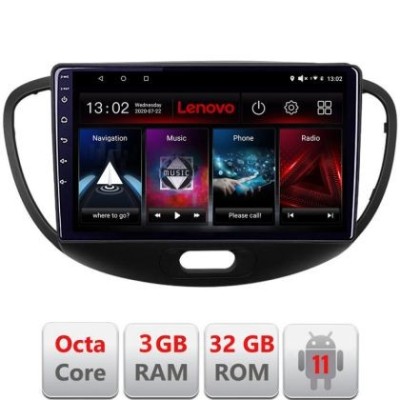 Navigatie HHyundai I10 2007-2013 Android radio gps internet Octa Core 3+32 KIT-i10-2007+EDT-E509 LENOVO LITE CarStore Technology foto
