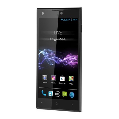 SMARTPHONE QUAD CORE 2 SIM LIVE2 NEGRU K&amp;amp;amp;M foto