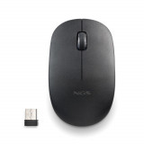 Mouse wireless USB 1000dpi, silent click, negru, NGS