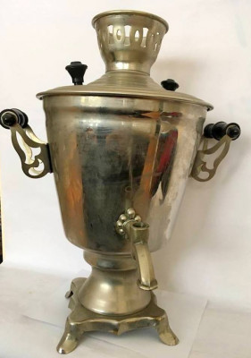 Samovar vechi rusesc, vintage, decor, electric, 36 cm, ii lipseste robinetul foto