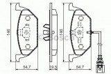 Set placute frana,frana disc VW CADDY III Combi (2KB, 2KJ, 2CB, 2CJ) (2004 - 2016) BOSCH 0 986 494 524