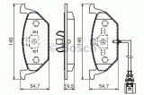 Set placute frana,frana disc SKODA FABIA II (2006 - 2014) BOSCH 0 986 494 524