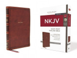 Nkjv, Thinline Bible, Giant Print, Leathersoft, Brown, Red Letter Edition, Comfort Print: Holy Bible, New King James Version