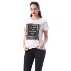 K292-2 Tricou cu maneca scurta si text inscriptionat