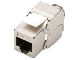 Modul RJ45 Keystone Argintie Cat 5e - Conector Ecranat 8p8c