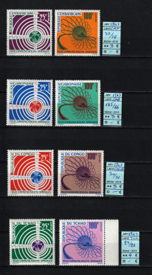 Africa, Colonii franceze, 1963 | Lot Anii Soarelui Liniştit - Cosmos | MNH | aph foto