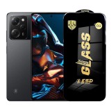 Folie de Protectie pentru Xiaomi Poco X5 Pro, TEO, Sticla Securizata ESD, Margini Negre, Rezistenta la Zgirieturi, Antistatica, 0.35 mm, Transparenta