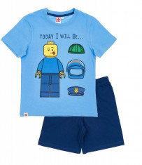 Pijamale maneca scurta Lego albastru, 6 ani, 116 cm foto