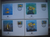 HOPCT PLIC S FDC 1853 PESTI DIN MALDIVE 1986 -SET 4 FDC FAUNA-WWF, Protectia mediului