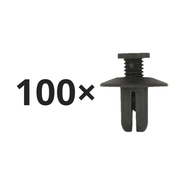 Set 100 clema fixare plastic Chevrolet Aveo, Captiva, Lacetti, Matiz, Spark, Daewoo, Hyundai Accent, Elantra, Getz, i10, i20, i30, Santa Fe, Sonata,