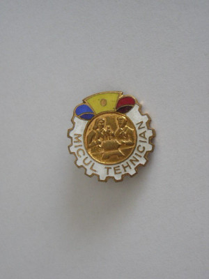 QW9 J 84 - Insigna - tematica pionieri - Micul tehnician foto