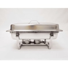 Chafing dish profesional - GN 1/1 - 9 l - 2 arzătoare pe combustibil