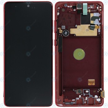 Samsung Galaxy Note 10 Lite (SM-N770F) Unitate de afișare completă aura roșie GH82-22192C GH82-22055C foto
