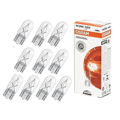 Set 10 Becuri 12V W3W Osram, Original foto