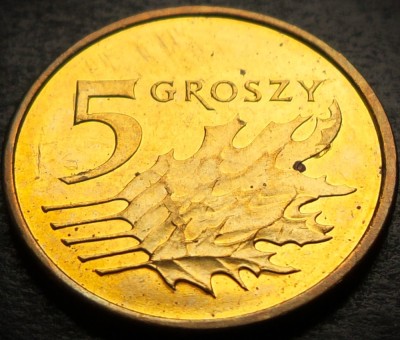 Moneda 5 GROSZY - POLONIA, anul 2018 * cod 5022 = A.UNC foto