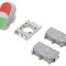 Comutator dublu 22mm negru/verde