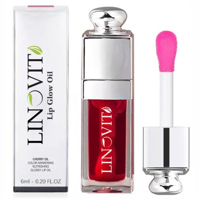 Ulei de buze Linovit&amp;reg; cu ulei de cirese dulci, 6ml, Culoare 015 Cherry foto