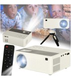 Videoproiector portabil cu LED 1920 x 1080 cu trepied si telecomanda