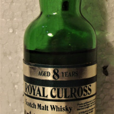 RARE WHISKY miniaturi ROYAL CULROSS 8YO CL 4 GR, 40 ANII 70/90