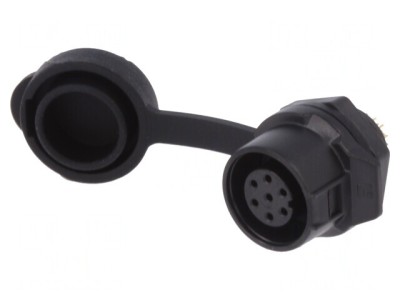 Conector Circular Soclu 12 Mamă 7 PIN Aurit 3A foto